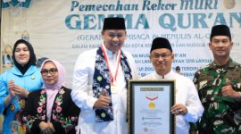Ketua DPRD Sardi Efendi Hadiri GEMMA Qur’an, Kota Bekasi Raih Rekor MURI Penulisan Mushaf Al-Qur’an Serentak 