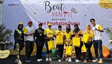 Kegiatan olahraga bersama dalam kampanye Beat Diabetes 2026 untuk mendorong gaya hidup sehat.
