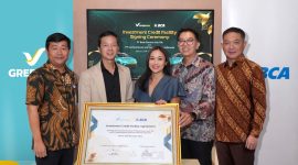 Penandatanganan perjanjian pinjaman investasi senilai Rp600 miliar antara Green SM Indonesia dan BCA di Jakarta, 3 April 2026, untuk mendukung ekspansi layanan taksi listrik ramah lingkungan di sejumlah kota besar Indonesia.