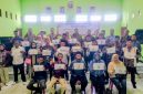 Panitia bersama para calon anggota BPD Desa Muktiwari berfoto usai pengundian nomor urut calon anggota BPD periode 2026–2031 yang berlangsung aman dan kondusif, Kamis (14/5/2026).