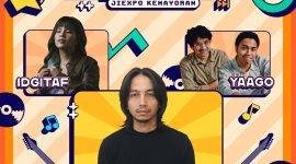 Fiersa Besari saat tampil di Jakarta Fair 2026, JIEXPO Kemayoran, Jakarta.