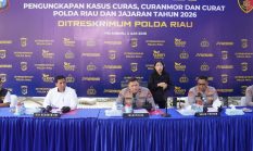 Polda Riau Ungkap 1.333 Kasus Kejahatan Jalanan, 525 Tersangka Berhasil Diamankan