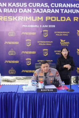 Polda Riau Ungkap 1.333 Kasus Kejahatan Jalanan, 525 Tersangka Berhasil Diamankan