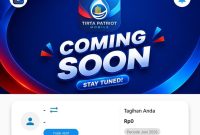 Tampilan promosi aplikasi Tirta Patriot Mobile milik Perumda Tirta Patriot Kota Bekasi yang akan segera diluncurkan, menghadirkan kemudahan layanan pelanggan secara digital dengan fitur pembayaran tagihan dan akses layanan air bersih secara lebih praktis.