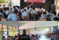 Kepala Bidang Pencegahan BNK Kabupaten Bekasi, Susilo Budiyanto, memberikan sosialisasi Pencegahan, Pemberantasan, Penyalahgunaan, dan Peredaran Gelap Narkotika (P4GN) kepada para pelajar di SMAN 2 Cikarang Utara, Kabupaten Bekasi, pada 8 Juni 2026. Kegiatan ini bertujuan meningkatkan kesadaran generasi muda terhadap bahaya narkoba sekaligus mendorong terciptanya lingkungan sekolah yang bebas dari penyalahgunaan narkotika.