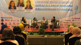 Narasumber berbagi strategi membangun bisnis rumahan, branding, hingga pemanfaatan media sosial dalam seminar bertema 
