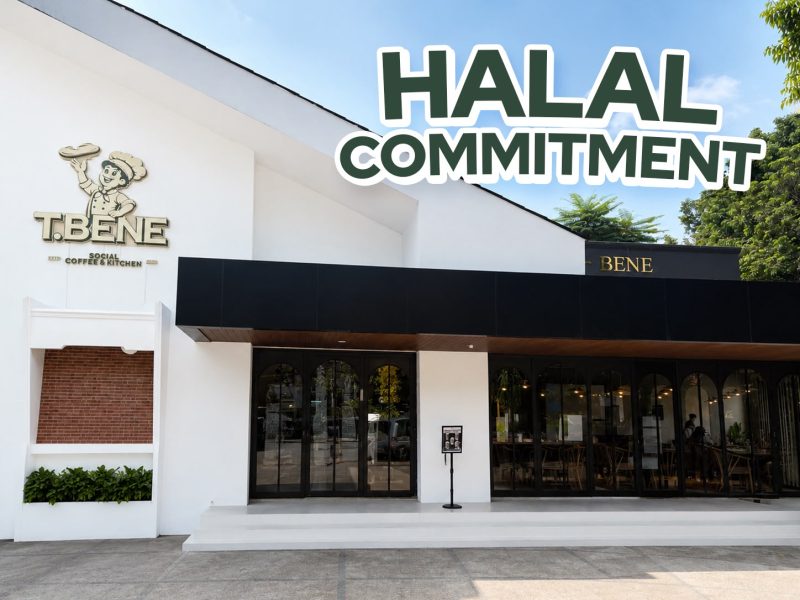 T.Bene Social Coffee & Kitchen di Bogor menegaskan komitmen menghadirkan sajian halal melalui penerapan Halal Commitment, mulai dari pemilihan bahan baku, proses pengolahan, hingga penyajian makanan dan minuman demi memberikan rasa aman dan nyaman bagi seluruh pelanggan.