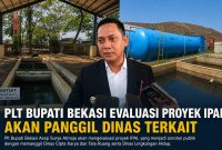 Bupati Bekasi Asep Surya Atmaja mengevaluasi proyek IPAL dengan memanggil DCKTR dan DLH untuk memastikan kesesuaian spesifikasi serta kesiapan operasional fasilitas tersebut.