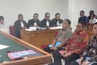 Suasana persidangan perkara dugaan tindak pidana korupsi di Pengadilan Tipikor Bandung yang mengungkap sejumlah fakta terkait dugaan gratifikasi dan pengkondisian proyek di lingkungan Pemerintah Kabupaten Bekasi. Foto: Istimewa.