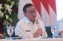 Gubernur DKI Jakarta Pramono Anung memaparkan realisasi APBD DKI Jakarta hingga Triwulan II 2026 dalam konferensi pers Jakarta Budget Talks di Pendopo Balai Kota Jakarta, Rabu (22/7/2026).