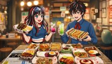 Ilustrasi karakter Ren dan Reina menikmati beragam sajian street food Jepang dalam program “60 Seconds to Tokyo” yang dihadirkan Archipelago Hotels. Kampanye kuliner ini membawa pengalaman cita rasa khas Tokyo melalui berbagai menu Jepang di jaringan hotel Archipelago Indonesia.