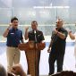Pembukaan Kejurnas Squash Indonesia 2026 di Gedung Squash Wibawa Mukti, Kabupaten Bekasi, Selasa (7/7/2026). Kejuaraan yang diikuti 162 atlet dari delapan provinsi ini menjadi ajang pembinaan dan seleksi atlet menuju berbagai kejuaraan nasional maupun internasional.