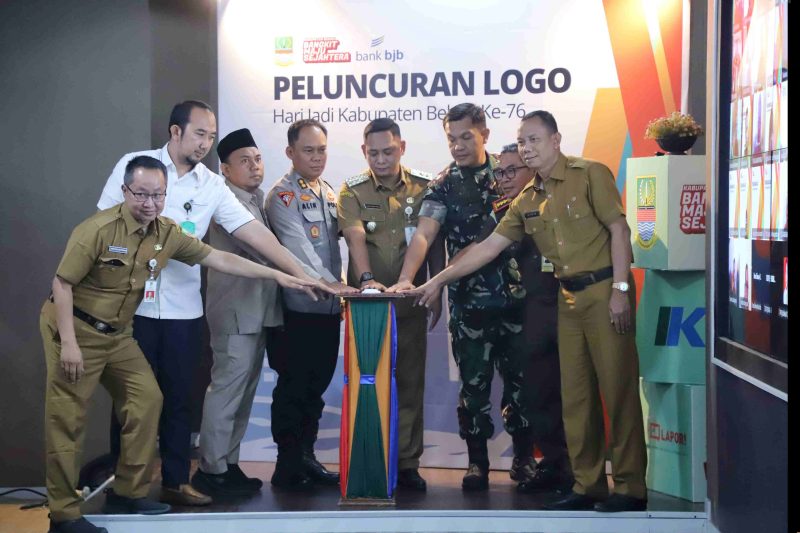 Logo resmi Hari Jadi Kabupaten Bekasi ke-76 Tahun 2026 yang mengusung tema 