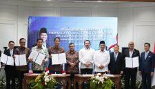 Penandatanganan Komitmen Hibah Lahan PT Lippo Cikarang Tbk kepada negara dalam rangka mendukung Program 3 Juta Rumah bagi masyarakat berpenghasilan rendah di Gedung Wisma Danantara Indonesia, Jakarta Selatan, Senin (29/6/2026). Foto : Dokpim