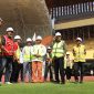 Plt. Wakil Jaksa Agung RI Asep Nana Mulyana didampingi Plt. Bupati Bekasi Asep Surya Atmaja meninjau Stadion Wibawa Mukti, Cikarang Timur, Kabupaten Bekasi, Kamis (3/7/2026). Peninjauan dilakukan untuk melihat kesiapan stadion yang dijajaki menjadi home base Adhyaksa FC pada kompetisi Liga 1 musim 2026/2027.