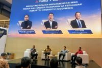 Diskusi “Bedah Roadmap Implementasi B50: Regulasi hingga Dampaknya terhadap Industri Otomotif Indonesia” menghadirkan Cahyo Setyo Wibowo dari Kementerian ESDM, Ronny Senjaya, dan Aji Jaya dalam rangkaian GIIAS 2026, Tangerang, Jumat (7/8/2026).