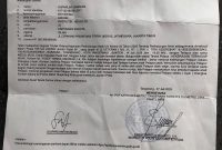 Surat Tanda Penerimaan Laporan dari Polres Metro Tangerang Kota terkait laporan dugaan kekerasan terhadap anak berusia 3 tahun di wilayah Sukasari, Kota Tangerang, yang dilaporkan pada 27 Juli 2026.