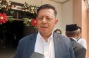 Kepala Bidang Pengendalian dan Pengawasan (Wasdal) Bapenda Kota Bekasi, Agustinus Prakoso, saat memberikan keterangan terkait penertiban reklame yang belum berizin dan belum memenuhi kewajiban pajak di Kota Bekasi.