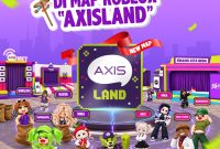 Poster kampanye #17anKitaBeda dari AXIS yang menghadirkan AXISLAND, map baru di platform Roblox, dengan rangkaian aktivitas Speed Run Battle (Balap Karung) pada 21–23 Agustus dan Fashion Week bertema Pakaian Adat Nusantara pada 4–6 September 2026.