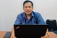 Ketua Badan Permusyawaratan Desa (BPD) Desa Muktiwari, Widi Dwi Hapsoro, saat menyampaikan komitmennya memperkuat pengawasan pemerintahan desa, meningkatkan penyerapan aspirasi warga, dan menyiapkan kanal pengaduan masyarakat di Desa Muktiwari, Kabupaten Bekasi, Senin (24/8/2026).