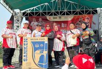 Camat Cibitung Encun Sunarto mendorong masyarakat menjadikan olahraga sebagai bagian dari aktivitas sehari-hari dalam rangka HUT Kabupaten Bekasi ke-76 dan HUT RI ke-81.
