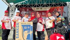 Camat Cibitung Encun Sunarto mendorong masyarakat menjadikan olahraga sebagai bagian dari aktivitas sehari-hari dalam rangka HUT Kabupaten Bekasi ke-76 dan HUT RI ke-81.