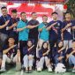 Keterangan foto: Warga RT 04 Perum Grand Permata, Kelurahan Palumbonsari, Karawang, mengikuti aksi bersih-bersih Sungai Cilamaran dalam rangkaian peringatan HUT ke-81 Kemerdekaan RI, Jumat (15/8/2026).