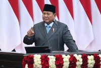 Presiden Prabowo Subianto saat menyampaikan pidato dalam Sidang Tahunan MPR RI dan Sidang Bersama DPR RI-DPD RI 2026 di Jakarta, Jumat (14/8/2026). Foto: Dokumentasi Sekretariat Kabinet.