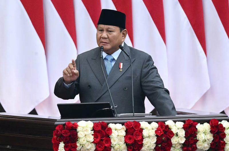 Presiden Prabowo Subianto saat menyampaikan pidato dalam Sidang Tahunan MPR RI dan Sidang Bersama DPR RI-DPD RI 2026 di Jakarta, Jumat (14/8/2026). Foto: Dokumentasi Sekretariat Kabinet.