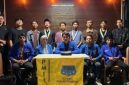 Pengurus dan kader PMII Kabupaten Bekasi berfoto bersama usai menyampaikan tujuh gugatan rakyat terkait pembangunan dan tata kelola pemerintahan Kabupaten Bekasi, Jumat (14/8/2026). Dalam aksi tersebut, PMII menyoroti isu pendidikan, ketenagakerjaan, kesehatan, lingkungan hidup, infrastruktur, perlindungan perempuan dan anak, serta reformasi birokrasi.