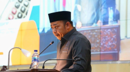 Anggota DPRD Kabupaten Bekasi sekaligus Ketua Fraksi PKB Ahmad Faisal S.H.I saat membacakan laporan pada paripurna DPRD Kab Bekasi Jum'at (31/7). Dok. Istimewa
