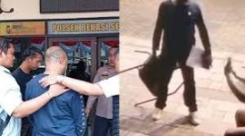Polisi mengamankan terduga debt collector berinisial KS setelah diduga menganiaya seorang warga di Bekasi Selatan. Aksi dugaan pemukulan menggunakan kursi tersebut terekam CCTV dan berujung pada penahanan tersangka.