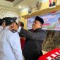 Pelantikan lima Penjabat (Pj) Kepala Desa di Kecamatan Cibitung, Kabupaten Bekasi, Selasa (29/9/2026). Prosesi pelantikan dan penyematan tanda jabatan dilakukan sebagai bagian dari masa transisi pemerintahan desa pasca-Pilkades Serentak 2026.