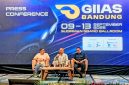 Dari kiri, Co-Project Director ACC TAF GIIAS 2026 sekaligus Business Director Astra Life Alkaf Ghozali, Sekretaris Umum GAIKINDO Kukuh Kumara, dan Project Director GIIAS The Series Abiyoso Wietono saat konferensi pers GIIAS Bandung 2026 di Bandung, Jawa Barat, Selasa (2/9/2026).