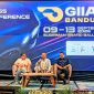 Dari kiri, Co-Project Director ACC TAF GIIAS 2026 sekaligus Business Director Astra Life Alkaf Ghozali, Sekretaris Umum GAIKINDO Kukuh Kumara, dan Project Director GIIAS The Series Abiyoso Wietono saat konferensi pers GIIAS Bandung 2026 di Bandung, Jawa Barat, Selasa (2/9/2026).