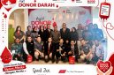 Sejumlah karyawan Grand Zuri Jababeka berfoto bersama usai mengikuti kegiatan donor darah yang digelar Zuri Express Lippo Cikarang bersama Palang Merah Indonesia (PMI), Selasa (1/9/2026). Kegiatan tersebut menjadi bagian dari aksi sosial dan kepedulian terhadap masyarakat yang membutuhkan.