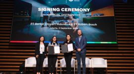 Bosch dan PT Berkat Otopart Indonesia resmi menandatangani kerja sama sebagai official distributor Bosch dalam acara Signing Ceremony di Jakarta, Kamis (3/9/2026). Kerja sama ini menjadi bagian dari penguatan layanan dan distribusi produk Bosch Mobility Aftermarket di Indonesia.