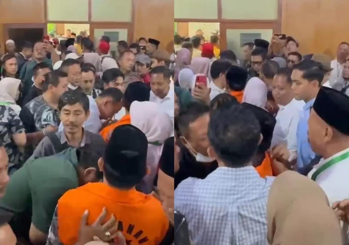 Keterangan foto:
Bupati Bekasi nonaktif Ade Kuswara Kunang dikawal petugas saat meninggalkan ruang sidang Pengadilan Tipikor Bandung setelah pembacaan vonis dalam perkara dugaan korupsi ditunda, Senin (7/9/2026). Sidang vonis dijadwalkan kembali pada 14 September 2026.