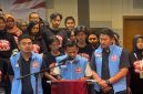 Koordinator Nasional GPPN Nasky Putra Tandjung menyampaikan deklarasi dalam kegiatan Deklarasi Nasional dan Rakernas GPPN di Jakarta, Rabu (30/9/2026). Kegiatan tersebut dihadiri sekitar 500 pemuda dari berbagai wilayah. /Dok. GPPN