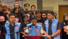 Koordinator Nasional GPPN Nasky Putra Tandjung menyampaikan deklarasi dalam kegiatan Deklarasi Nasional dan Rakernas GPPN di Jakarta, Rabu (30/9/2026). Kegiatan tersebut dihadiri sekitar 500 pemuda dari berbagai wilayah. /Dok. GPPN