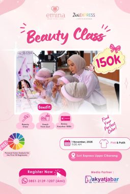 Emina dan Zuri Express Lippo Cikarang Gelar Beauty Class, Ada Voucher Rp100 Ribu