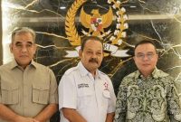 Pertemuan perwakilan APKLI Merah Putih dengan Sufmi Dasco Ahmad dan Ahmad Muzani di Kompleks Parlemen, Senayan. (Dok. Pribadi)