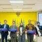 Hotel Manager PrimeBiz Hotel Cikarang, Rurry Adriawan, saat menjadi juri kategori Front Office Competition dalam ajang NTSC 2026 di Politeknik Pariwisata NHI Bandung, 13 Oktober 2026.