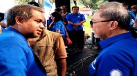 Keterangan foto: Pengamat politik Heru Subagia bersama Menteri Koordinator Bidang Pangan Zulkifli Hasan.