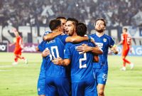 Pemain PERSIB Bandung merayakan kemenangan 1-0 atas Cong Viettel FC pada pertandingan Grup E AFC Champions League Two 2026/2027 di Stadion Si Jalak Harupat, Kabupaten Bandung, Rabu (14/10/2026). Foto istimewa Persib Bandung.
