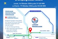 PT Jasamarga Transjawa Tol (JTT) memberlakukan pengaturan lalu lintas di Simpang Susun Cikunir arah Cikampek pada 16–19 Oktober 2026. Kendaraan Golongan V tipe lowbed dari arah Tanjung Priok menuju Cikampek diimbau menggunakan jalur alternatif melalui Tol Cibitung–Cilincing atau akses Jatiwaringin.