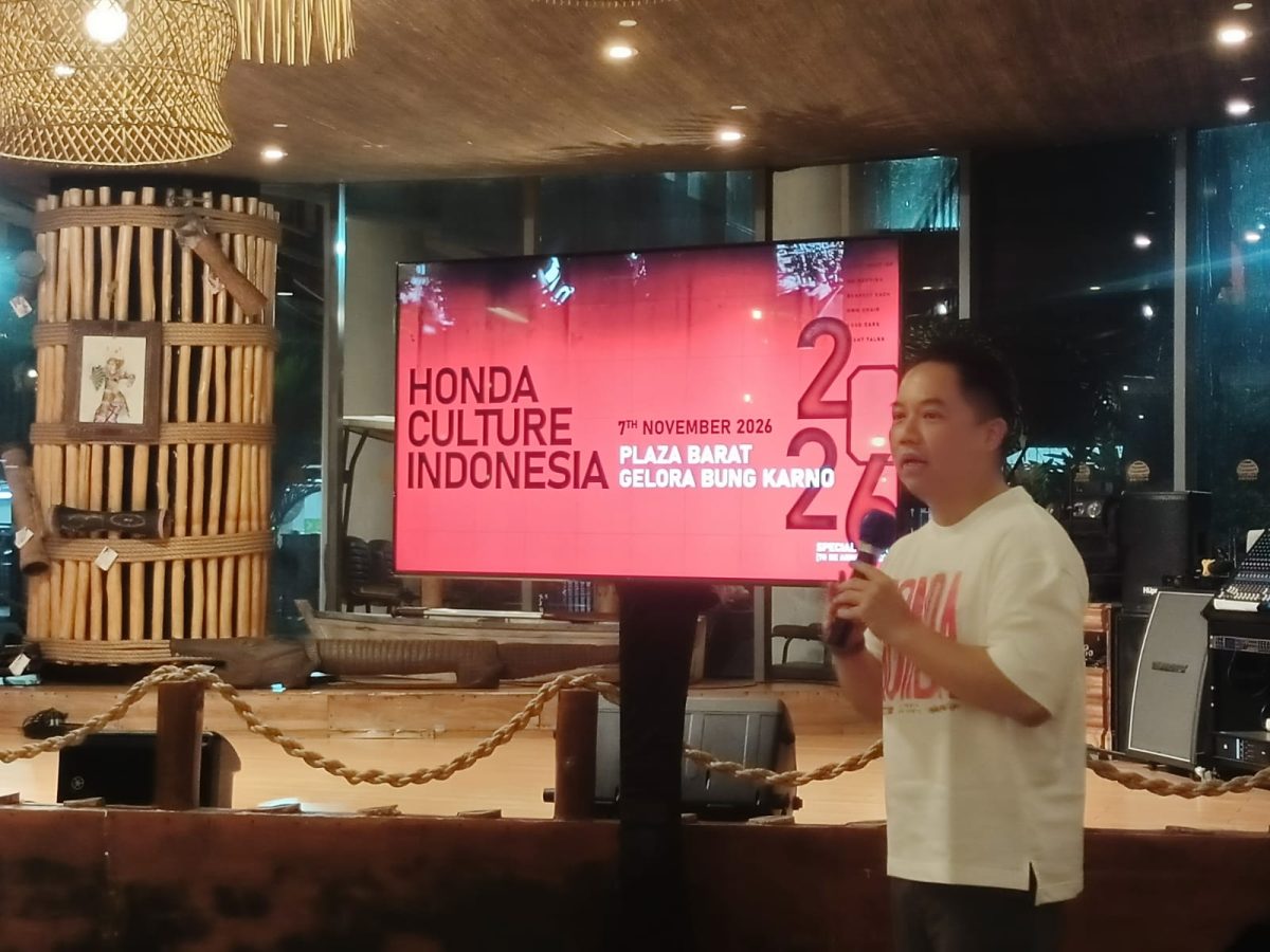 Sales & Marketing Division Head PT Honda Prospect Motor, Ferdianto Budiono, menyampaikan rencana penyelenggaraan Honda Culture Indonesia 2026 yang akan digelar pada 7 November 2026 di Plaza Barat Gelora Bung Karno (GBK), Jakarta.